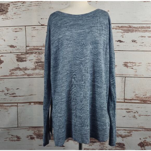Lululemon Well Being Crew Sweater Linen Blend Blue - Picture 1 of 6